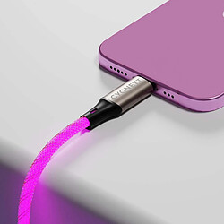 Avis CYGNETT Câble USB-C lumineux 1,2m pour charge rapide 60W et transfert 480 Mbps Multicolore