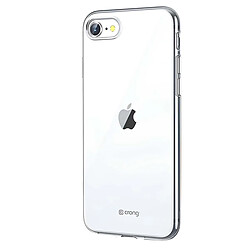Crong Coque Crystal Slim Cover pour iPhone SE 2022 / 2020 et iPhone 8 et 7 Transparent