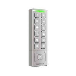 Avis Contrôle d'Accès Hikvision DS-K1T809MX Carte/PIN IP65 Gris