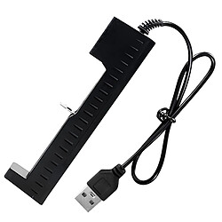 Avizar Chargeur Batterie Cylindrique USB 2A Universal avec Indicateur 4,2V Noir