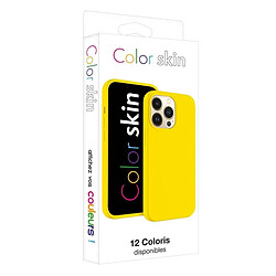 Moxie Coque Antichoc Premium pour iPhone 15 Pro Collection Color Skin en TPU Jaune pas cher