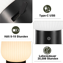 ZMH Lampe De Table Tactile Lampe De Chevet Blanche Ip44 Avec 3 Températures Pour Chambre Et Cuisine pas cher