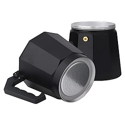 Cheffinger Cafetière Italienne 320ml 6 Tasses en Aluminium avec Poignée Ergonomique Noir pas cher