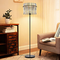 Avis ZMH Lampadaire Salon Lampadaire Noir Lampadaire Métal Avec Interrupteur Au Pied E27 154cm