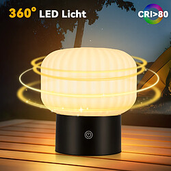 ZMH Lampe De Table Sans Fil Lampe De Chevet LED Avec 3 Températures Tactile à Intensité Variable Noir I pas cher