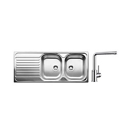 Pack évier + mitigeur inox - 520255 - Tipo 8 S - BLANCO 