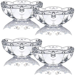 Vendos85 Bol à Dessert en Verre Pressé 225 ml – Design Baroque