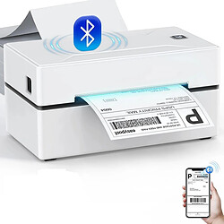 Imprimante Thermique Étiquettes d'Expédition, Bluetooth et USB, 10x15 cm (4x6")
