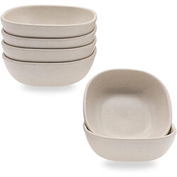 Vendos85 Lot de petits bols à sauce carrés 130 ml empilables