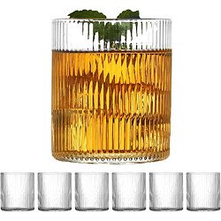 Vendos85 Lot de 6 Verres à Café Glacé Style Origami 300 ml