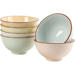 Vendos85 Ensemble de bols en céramique colorés – Élégants et pratiques