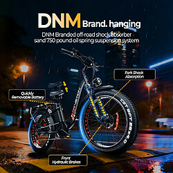 Vélo électrique DrveTion CT26 - Moteur 1000W - SUMSANG Batterie Amovible 15Ah -Vitesse de 50km/h - Autonomie 100 km - Shimano 7 Vitesses pas cher