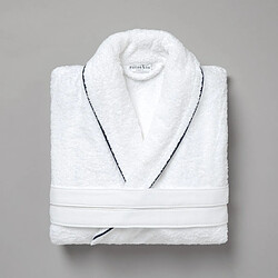 Cotton & Co Peignoir de bain uni col châle à bourdon 450 gsm