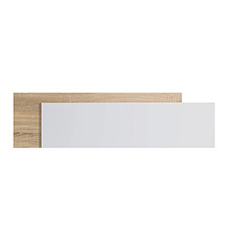 Avis Pegane Tête de lit coloris chêne et blanc - Longueur 185 x Hauteur 50 x Profondeur 3 cm