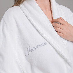 Acheter Cotton & Co Peignoir velours de coton extérieur/bouclette intérieur 450 gsm - rose