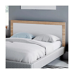 Pegane Tête de lit pour lits de 135 et 150 cm, coloris Cambrian/Blanc - Longueur 155 x Hauteur 60 x Profondeur 3 cm