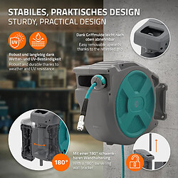 Avis ECD Germany Enrouleur de Tuyau à Air Comprimé Automatique 30m + 2m avec Arrêt Intégré, Raccord 1/4 Pouces, Connexion Rapide, Support à Fixation Mural, Pression 15 bar, Pivotant à 180°, Diamètre 12 mm