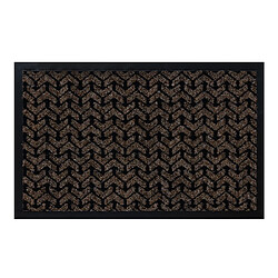 RUGSX Paillasson antidérapant DUNLOP 7764 marron - intérieur, extérieur 50x80 cm