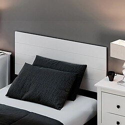Avis Pegane Tête de lit en pin massif pour lits de 90 et 105 cm coloris Blanc - Longueur 110 x Hauteur 45 cm
