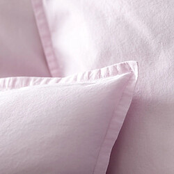 Cotton & Co Taie d'oreiller en percale lavée de coton 120 fils