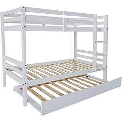 Avis Pegane Tiroir de lit avec sommier à lattes 90 x 190 cm – Couchage d’appoint coloris blanc – À glisser sous le lit