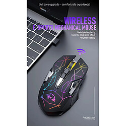 Souris Gaming sans Fil, USB 2,4G, RVB 7 Couleurs, Rechargeable