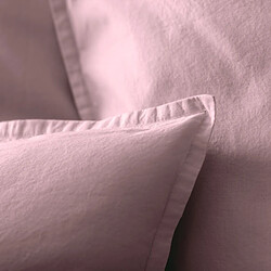 Cotton & Co Taie d'oreiller en percale lavée de coton 120 fils