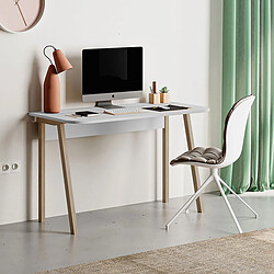Acheter Pegane Bureau Table d'odinateur Table de travail coloris Blanc - Hauteur 75 x Longueur 120 x Profondeur 60 cm