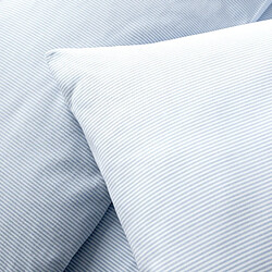 Avis Cotton & Co Taie d'oreiller en percale de coton tissé teint oxford