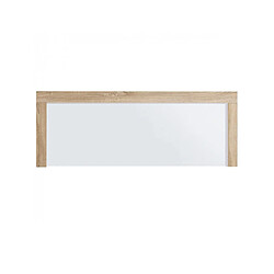 Pegane Tête de lit pour lits de 135 et 150 cm, coloris Cambrian/Blanc - Longueur 155 x Hauteur 60 x Profondeur 3 cm
