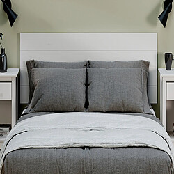 Pegane Tête de lit en pin massif coloris Blanc - Longueur 155 x Hauteur 45 cm