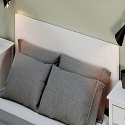 Avis Pegane Tête de lit en pin massif coloris Blanc - Longueur 155 x Hauteur 45 cm