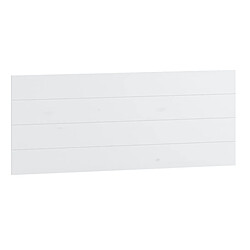 Pegane Tête de lit en pin massif pour lits de 90 et 105 cm coloris Blanc - Longueur 110 x Hauteur 45 cm