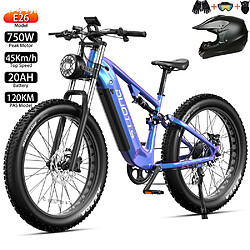 Vélo électrique DUOTTS E26 750W Suspension intégrale Bleu
