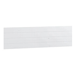 Pegane Tête de lit en pin massif coloris Blanc - Longueur 155 x Hauteur 45 cm