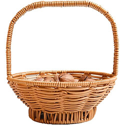 Vendos85 Corbeille à Fruits Tressée avec Anse Pratique