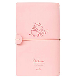 Pusheen Carnet de Voyage Format B6 avec 2 Carnets Interchangeables et Pochette Rose