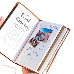 Pusheen Carnet de Voyage Format B6 avec 2 Carnets Interchangeables et Pochette Rose pas cher