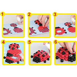 Avis Inny Perles Aqua coccinelles 100pcs Noir / Rouge