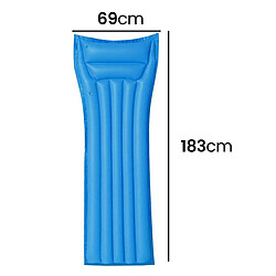 Avis Bestway Matelas de Plage 183x69cm Gonflable avec Oreiller Confortable Bleu