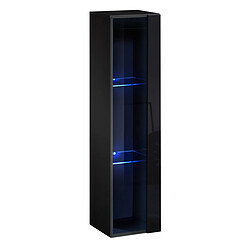 Paris Prix Vitrine Murale LED Switch 120cm Noir