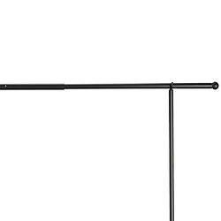 Paris Prix Barre Décorative Ajustable Table 139-250cm Noir