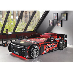Paris Prix Pack - Lit Enfant Voiture & Matelas MRX 90x200cm Noir