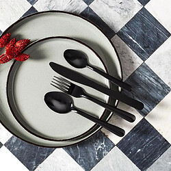 Paris Prix Ménagère 16 Pièces Harmony 20cm Noir