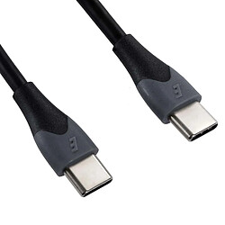 ENERGIZER Câble de Charge et de Données USB-C vers USB-C 2.4A 480Mbps 1.2m Anti-nœud Noir