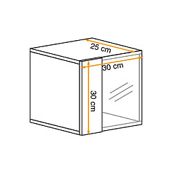 Paris Prix Bloc Mural LED Design Switch V 30cm Naturel