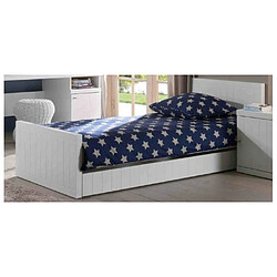 Paris Prix Pack - Lit Enfant, Sommier & Tiroir Robin 90x200cm Blanc