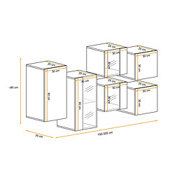 Avis Paris Prix Meuble de Rangement Switch SBIV 320cm Gris & Blanc