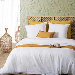 Atmosphera Parure de Lit 3 Pièces Flora 240x220cm Blanc