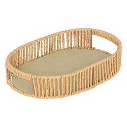 Atmosphera Lot de 3 Plateaux Ovales Ali 39cm Naturel